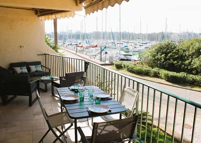 公寓 Brigantine111 - Golfe De Saint-tropez - Climatise Avec Vue Sur La Marina 孔格林